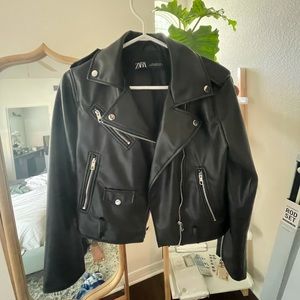 Zara Faux Leather Jacket